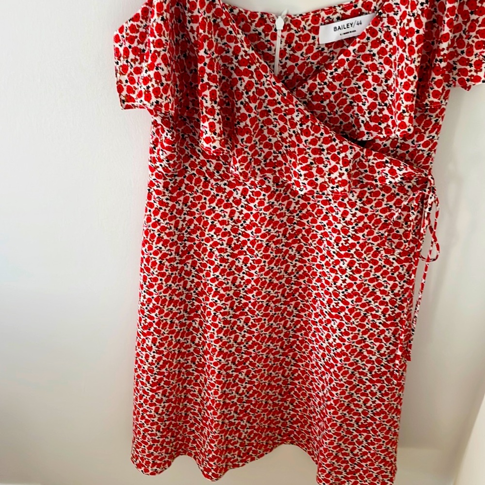 Bailey/ 44.  Size 6.  Overlay too. Left hip tie